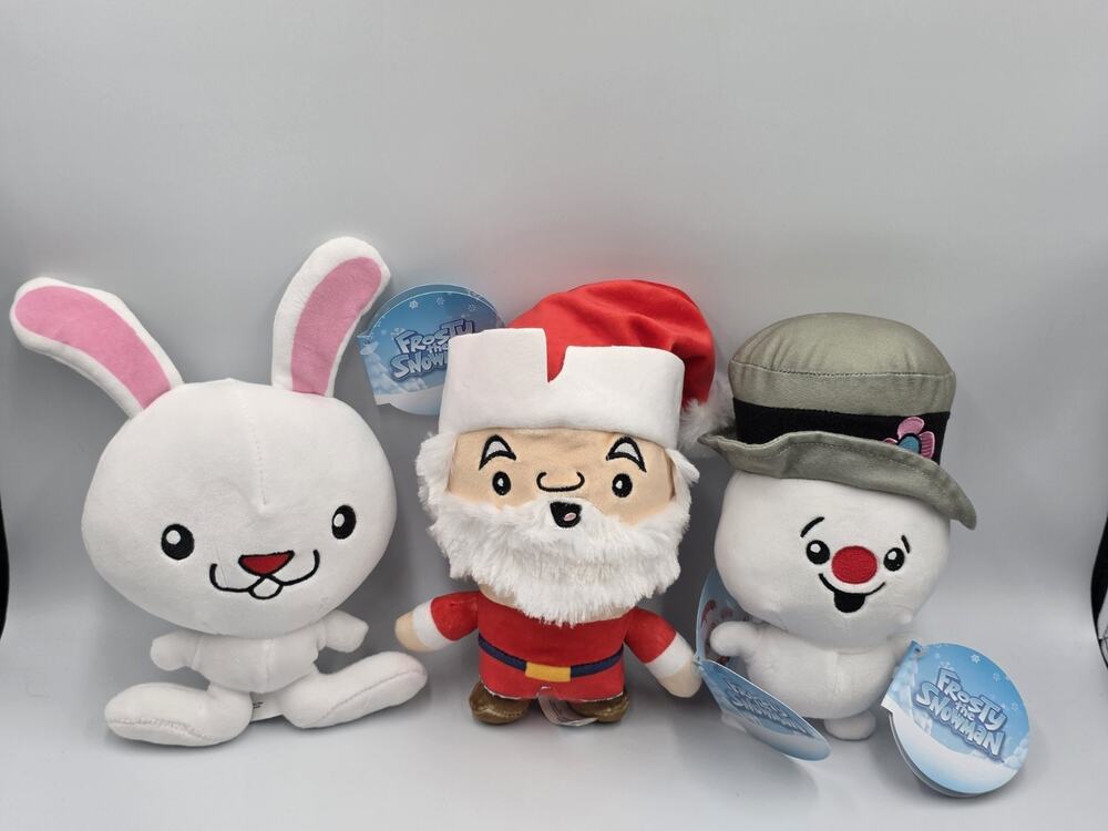 Frosty The Snowman 8” Plush Set Of 3 Toy Factory Chibi Stuffed Animal New Santa